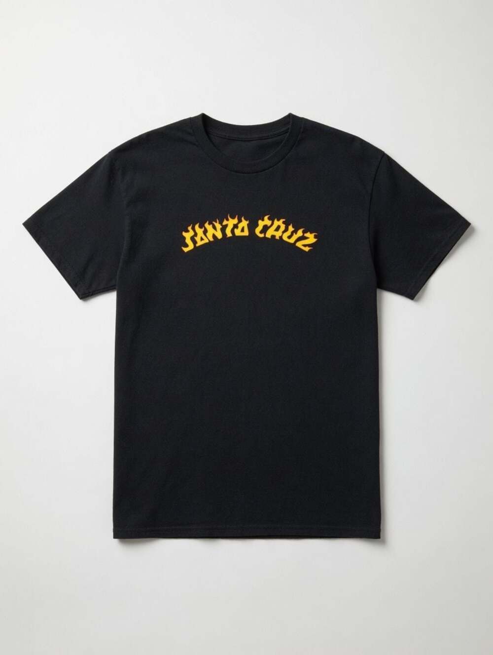 Santa Cruz Skateboards Flame Logo Graphic T-Shirt Black Men’s Small